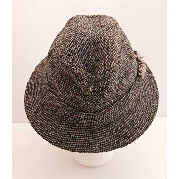 Hanna Hats Ireland Handcrafted Brown Tweed New Wool Walking Hat Mens M - Picture 11 of 12